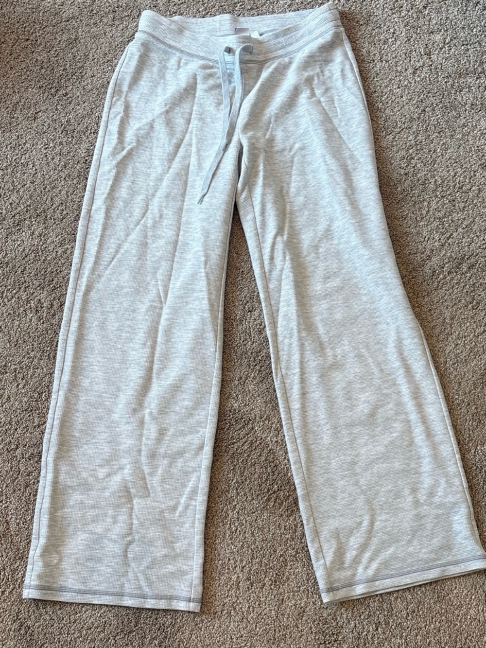 Aritzia Kids Heather Light Gray Knit Leggings